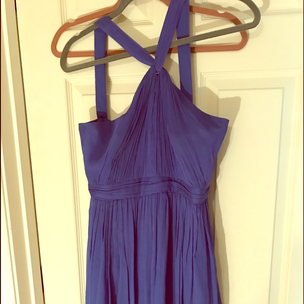 J Crew Blue Halter Dress